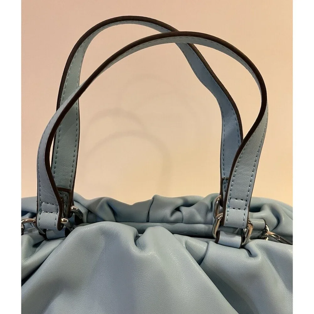 INC International Concepts Shoulder Crossbody Satchel Vegan Purse Bluebell NWOT
